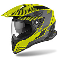 Casque Airoh On-off Commander Boost Jaune Mat