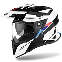Casco Airoh On-off Commander Skill Bianco Lucido