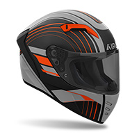 Casco Airoh Connor Achieve naranja mate - 2