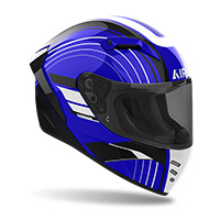 Airoh Connor Achieve Helmet Blue Gloss