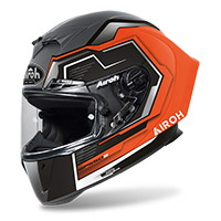 Casco Airoh Gp 550 S Rush Arancio Fluo Opaco