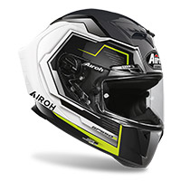 Airoh Gp 550 S Rush Helmet White Yellow Gloss