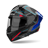 Casco Airoh Matryx Rocket Blu Rosso