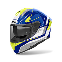 Casco Airoh Spark 2 Chrono Blu Giallo