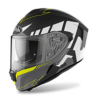 Casque Airoh Spark Rise bleu jaune mat