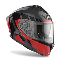 Casque Airoh Spark Rise rouge brillant - 2