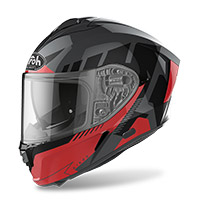 Casque Airoh Spark Rise rouge brillant