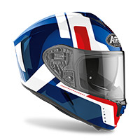 Airoh Spark Shogun Helmet Blue Red Gloss - 2