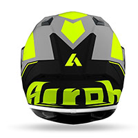 Casque Airoh Valor Wings jaune mat - 3