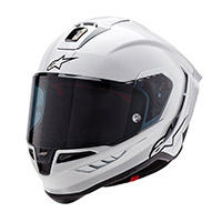 Casque Alpinestars Supertech R10 Solid Blanc Brillant