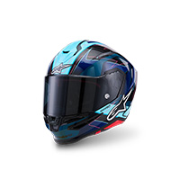 Casco Alpinestars Supertech R7 Kinetis blu