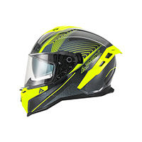 Casco Apex Fi200 Madrid Grigio Giallo
