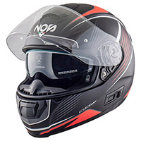 Casque Nos Ns 6 Typhoon Rouge Mat