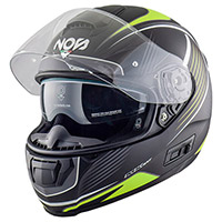 Casco NOS NS 6 Typhoon giallo opaco