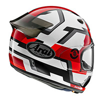 アライクォンティックフェイスヘルメットレッド