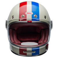 Casco Bell Bullitt Command Vintage Bianco Oxblood - img 2