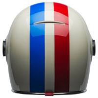 Casque Bell Bullitt Command vintage blanc sang de boeuf - 4