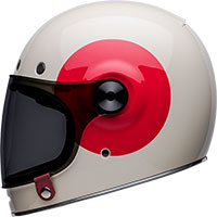 Casque Bell Bullitt Tt Vintage Blanc Rouge