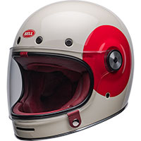 Casco Bell Bullitt TT Vintage blanco rojo