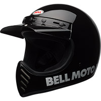 Casco Bell Moto-3 Classic Ece6 Nero Lucido