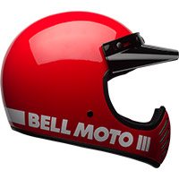 Casco Bell Moto-3 Classic ECE6 rojo - 3