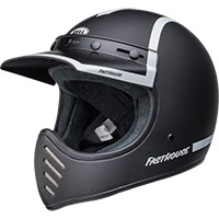 Bell Moto-3 ECE6 Fasthouse オールド ロード ヘルメット ブラック ホワイト