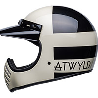 Bell Moto-3 ATWYLD Orbit ECE6 ヘルメット ホワイト ブラック