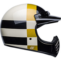 Bell Moto-3 Atwyld Orbit Ece6 Helmet White Black - 3