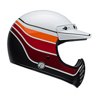 Bell Moto-3 Rsd Saddleback Ece6 Helmet White Black - 2