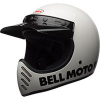 Bell Moto-3 ECE6 クラシック ヘルメット ホワイト