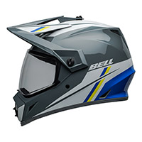Bell MX-9 Adv Mips アルパイン ヘルメット グレー ブルー - img 2