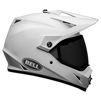 Bell MX-9 Adv Mips Ece6 ソリッド ヘルメット ホワイト - 3