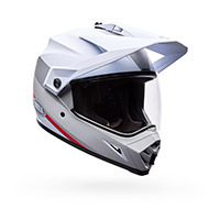 Casco Bell Mx-9 Adv Mips Ece6 Trail bianco rosso