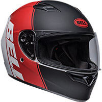 Casco Bell Qualifier Ascent negro opaco rojo - 2