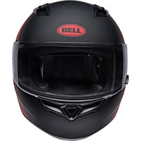 Casco Bell Qualifier Ascent negro opaco rojo - 5