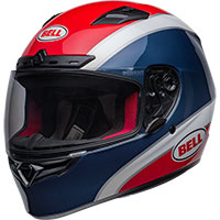 Casco Bell Qualifier DLX Mips Classic azul marino rojo