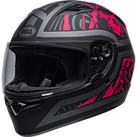 Bell Qualifier Rebel Helm schwarz matt pink