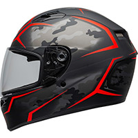 Casque Bell Qualifier Stealth Noir Mat Rouge