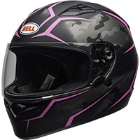 Casque Bell Qualifier Stealth noir mat rouge