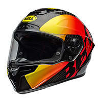 Bell Race Star Flex Dlx Offset negro rojo brillo