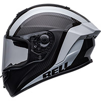 Bell Race Star Flex Dlx Tantrum 2 Helmet Black White - 2