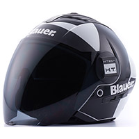 Casco Blauer Real Graphic A Bianco Nero