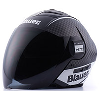 Casco Blauer Real Graphic B Nero Opaco Bianco