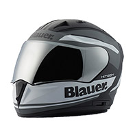 Casco Blauer Sniper Graphic A Nero Opaco Bianco