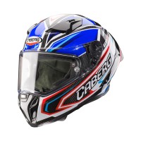 Caberg GP Carbon Hike Helm blau rot weiß