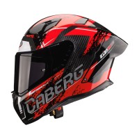 Casco Caberg Gp Carbon Scratch Rosso Bianco Grigio - img 2