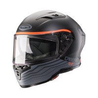 Casco Caberg Gladio Wave negro mate gris naranja