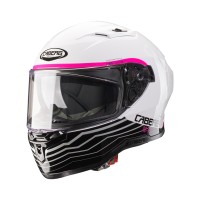 Casco Caberg Gladio Wave blanco negro fucsia