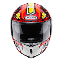 Casque Caberg Avalon Giga blanc rouge jaune - 3