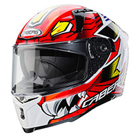 Casco Caberg Avalon Giga blanco rojo amarillo